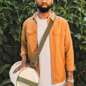 Mala Mova Circular - Bege & Verde